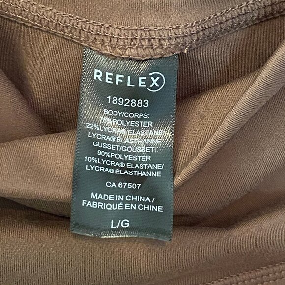 Reflex brown high rise biker shorts size S NWT - Picture 4 of 4